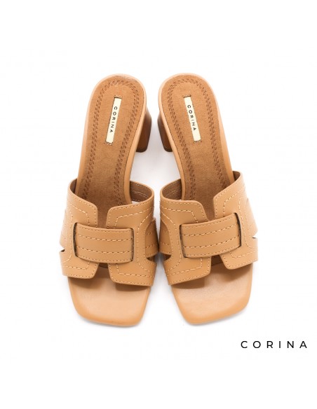 sandalias mule tacón