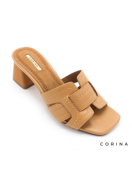 sandalias mules tacon
