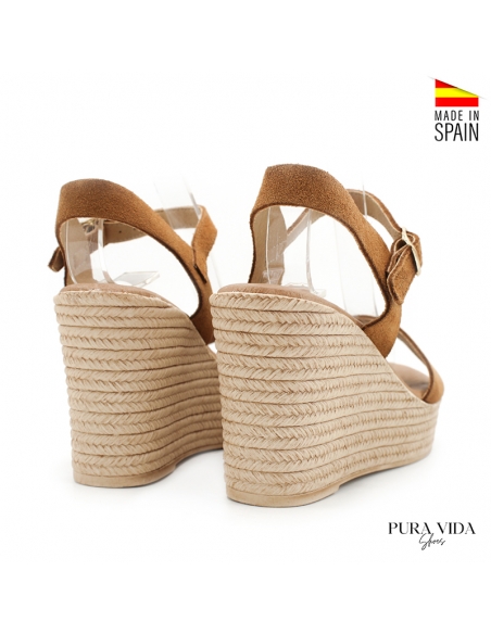 sandalias cuña con plantilla de gel