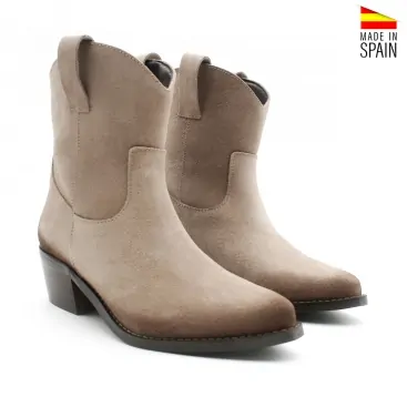 botines serraje tacon