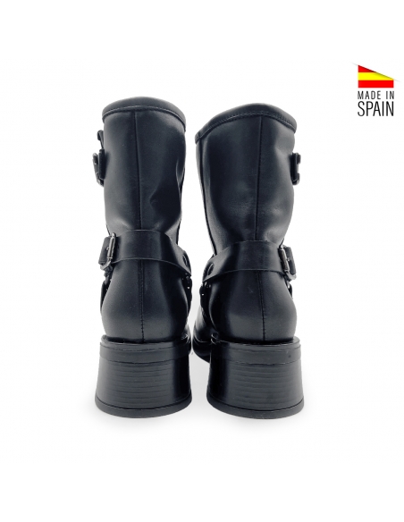 botin biker piel