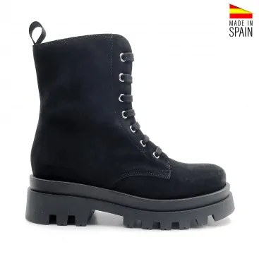 botines plataforma cordones