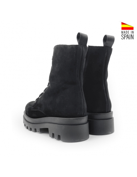 botines cordones plataforma
