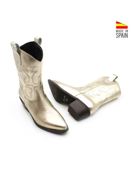 botines dorados