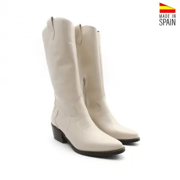 Botas Cowboy Beige mujer