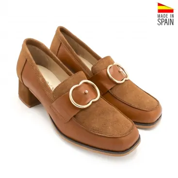 mocasín con hebilla mujer