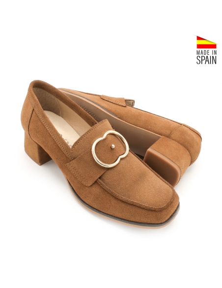 mocasin mujer hebilla