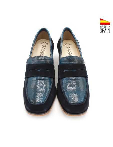 mocasines de mujer azul marino