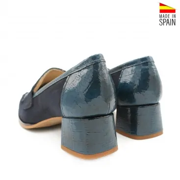 mocasines mujer azul marino