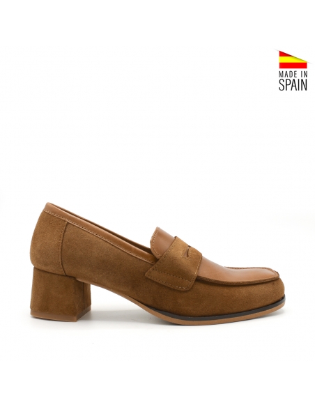 mocasines marrón mujer