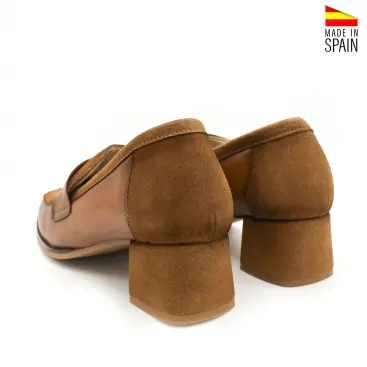 mocasín cómodo tacón