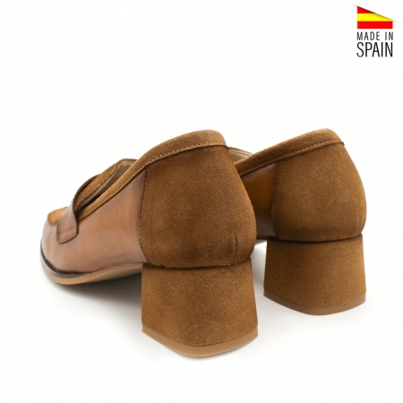 mocasín cómodo tacón