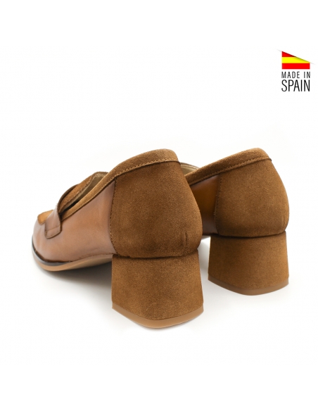 mocasín cómodo tacón