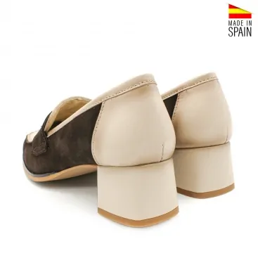 mocasin bicolor mujer