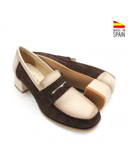 mocasines de ante mujer