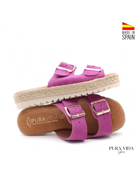 Sandalias Fucsia Plataforma