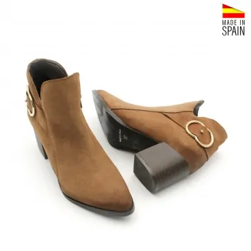 Botín Tobillero Mujer  camel