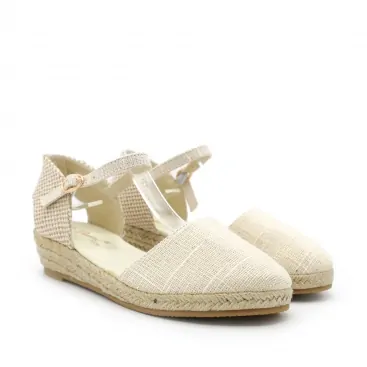 alpargata niña beige