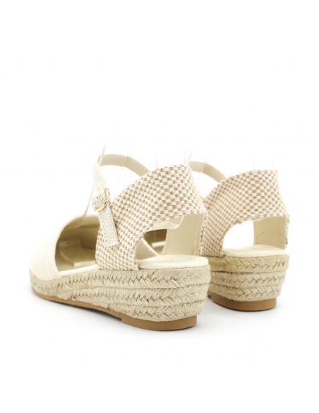 alpargata niña con cuña esparto