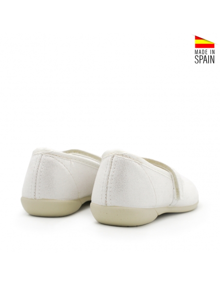 merceditas blanca niña de tela
