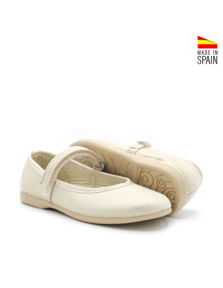 merceditas beige niña con velcro