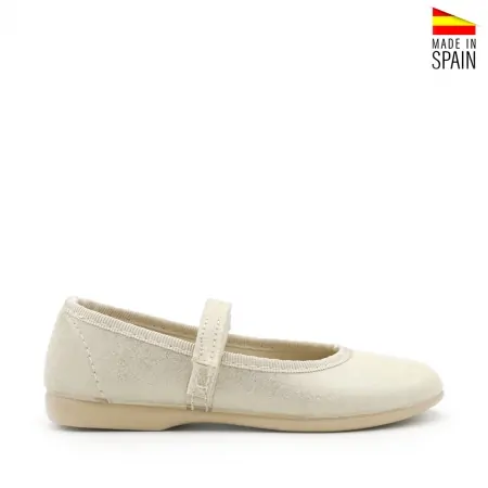 merceditas beige de vestir niña