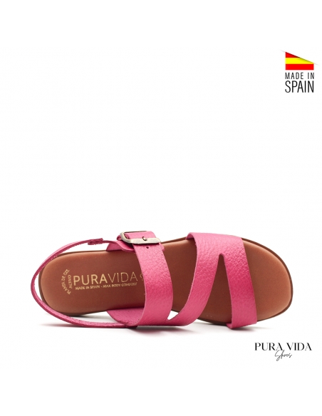 Sandalias Planas Piel Mujer