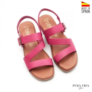 Sandalias Planas Piel Mujer