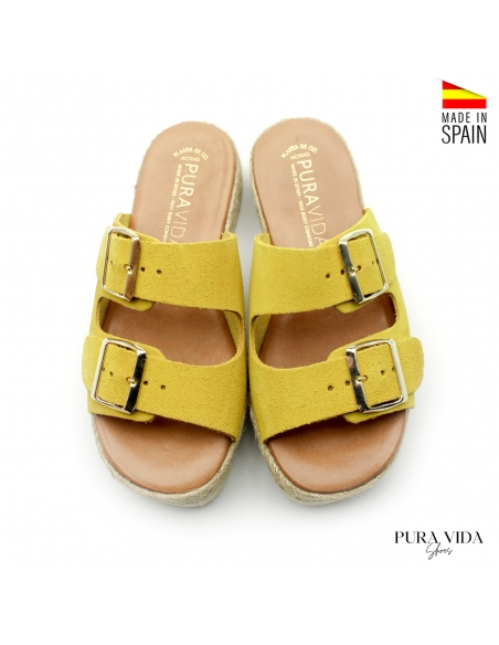 Sandalias Doble Hebilla Mujer