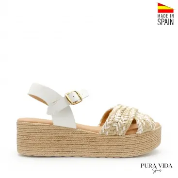 Sandalia Esparto Plataforma