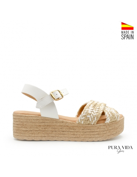 Sandalia Esparto Plataforma