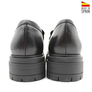 mocasines negros con plataforma