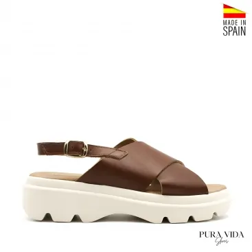 Sandalias de Plataforma Marrones