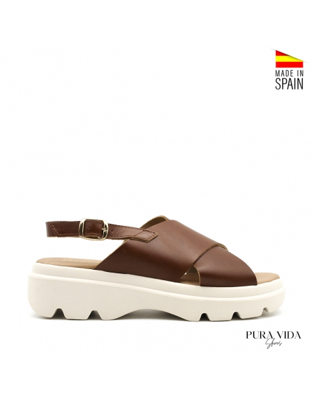 Sandalias de Plataforma Marrones
