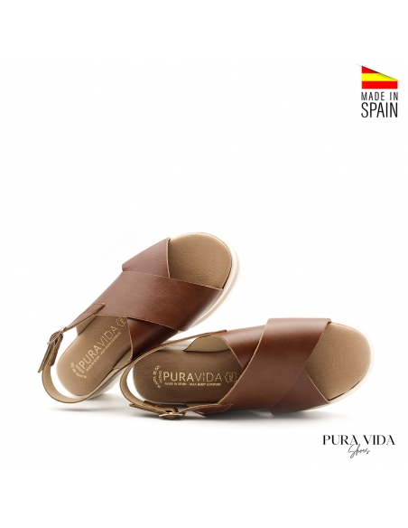 Sandalias de Plataforma cuero