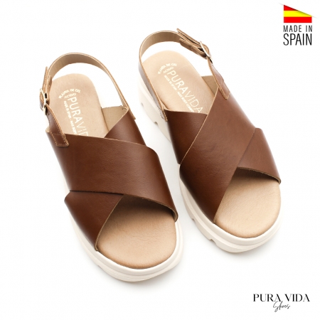 Calzados Germans Sandalias Marrones Plataforma Esparto Alpargatas