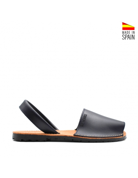 menorquinas azul marino de piel