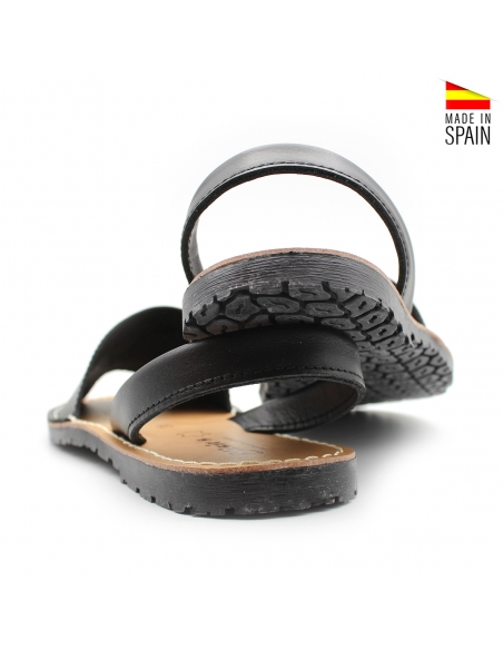 mallorquinas negras piel