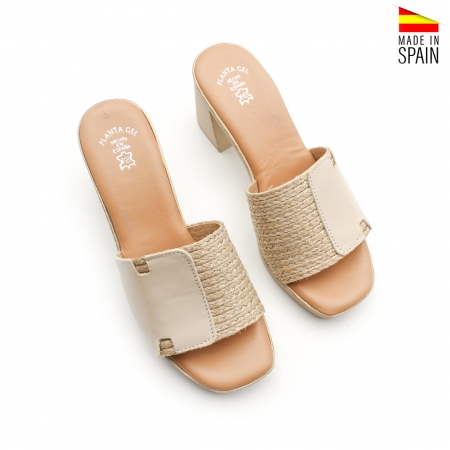 sandalias destalonadas tacón