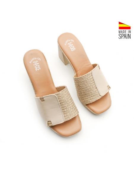 sandalias destalonadas tacón