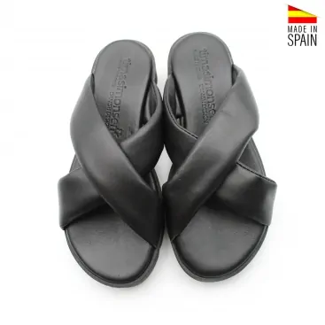 sandalia tubular negra