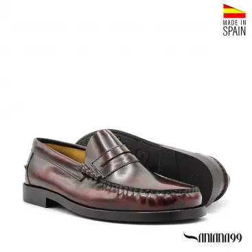 castellanos burdeos suela de goma