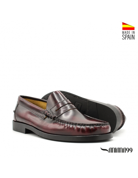 castellanos burdeos suela de goma