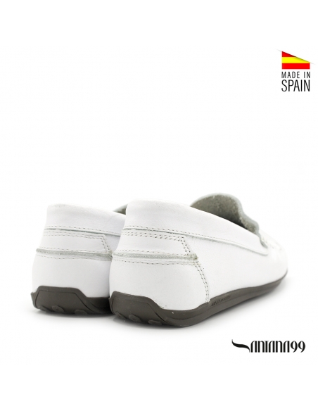 mocasines hombre blancos