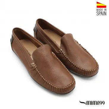 mocasin marron hombre