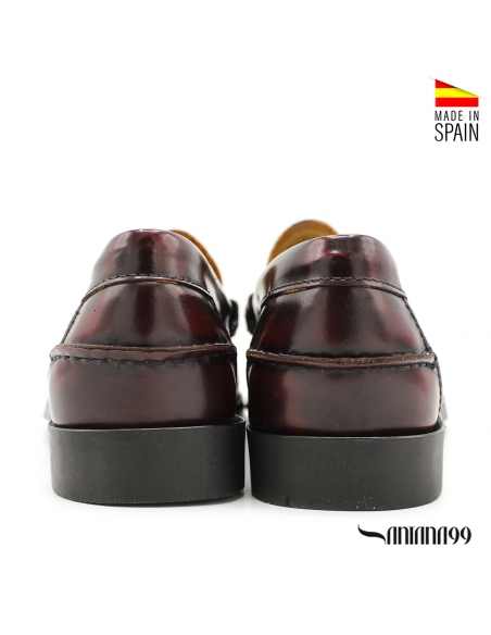 mocasín antifaz burdeos