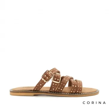 sandalias tiras tachuelas