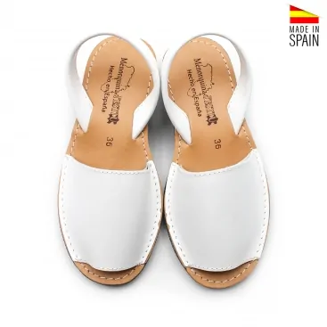 menorquinas con cuña blancas