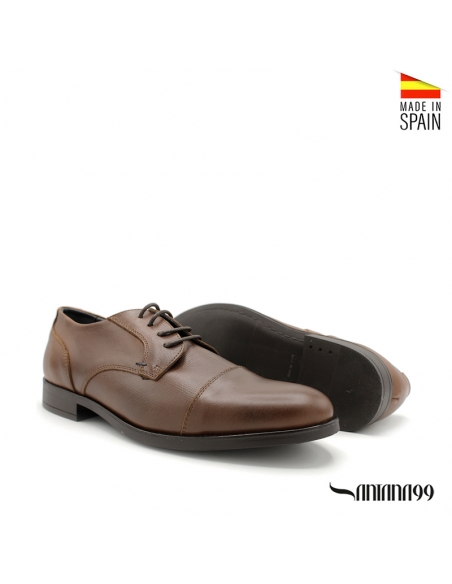 zapato marron vestir hombre