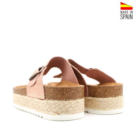 Sandalia dedo plataforma champang TG